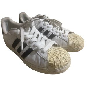 Adidas Original Superstar Men's 9 white with black stripes